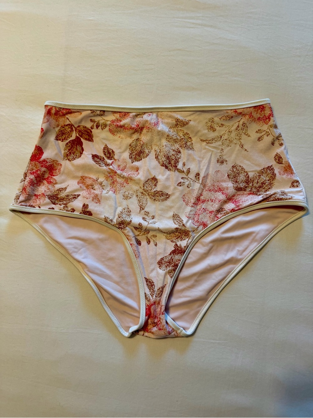 aerie High Waisted Bikini Bottoms in Pink Floral